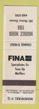 Matchbook Cover - Fina oil gas Maurice Morin Maniwaki QC
