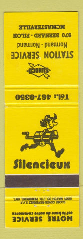 Matchbook Cover - Sunoco oil gas Mcmasterville QC