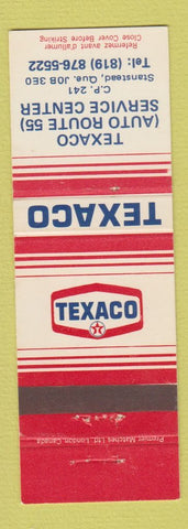 Matchbook Cover - Texaco oil gas Stanstead QC