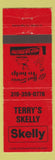 Matchbook Cover - Terry's Skelly oil gas
