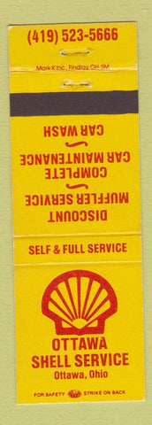 Matchbook Cover - Shell oil gas Ottawa ON