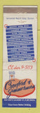 Matchbook Cover - Cawford Zimmerman Men's Clothes Flint MI