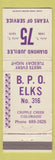 Matchbook Cover - Elks Lodge Cripple Creek Colorado 1970