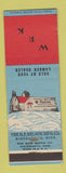 Matchbook Cover - BF Nelson Lumber Roofs Minneapolis MN WRK WWII