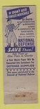 Matchbook Cover - BF Nelson Lumber Roofs Minneapolis MN WRK WWII