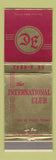 Matchbook Cover - International Club El Paso TX