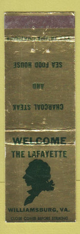 Matchbook Cover - The Lafayette Williamsburg VA