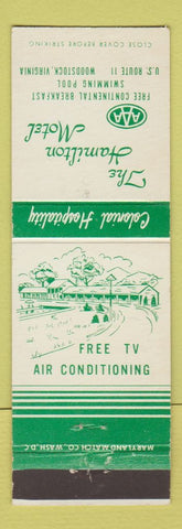 Matchbook Cover - Hamilton Motel Woodstock VA