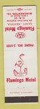Matchbook Cover - Flamingo Motel Winchester VA