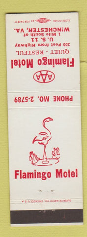 Matchbook Cover - Flamingo Motel Winchester VA