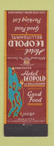 Matchbook Cover - Hotel Leopold Bellingham WA