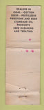 Matchbook Cover - Rockwell Gin Fuel Rockwell NC WORN