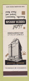 Matchbook Cover - Hotel Andrew Johnson Knoxville TN