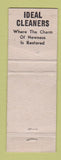 Matchbook Cover - Ideal Cleaners Colorado Springs
