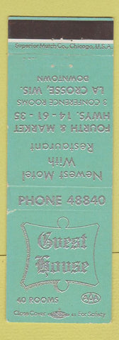 Matchbook Cover - Guest House La Crosse WI