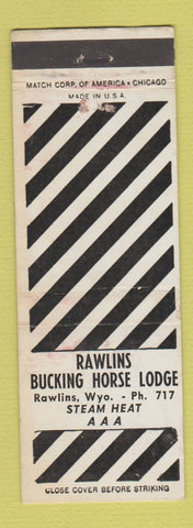 Matchbook Cover - Rawlins Buicking Horse Lodge Rawlins WY
