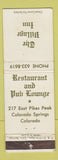 Matchbook Cover - The Village Inn Restaurant Colorado Springs