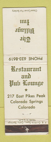 Matchbook Cover - The Village Inn Restaurant Colorado Springs