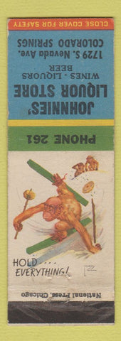 Matchbook Cover - Johnnies' Liquor Store Colorado Springs