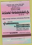 Matchbook Cover - Universal Match Corp Jerry Bates Kingston AR 40 Strike