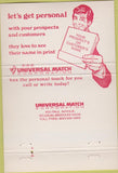 Matchbook Cover - Universal Match Corp Jerry Bates Kingston AR 40 Strike