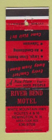 Matchbook Cover - River Bend Motel Newington NH DD Bean