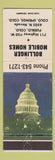 Matchbook Cover - Bollinger Mobile Homes Pueblo Colorado Springs