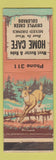 Matchbook Cover - Home Cafe Cripple Creek Colorado