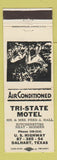 Matchbook Cover - Tri State Motel Dalhart TX