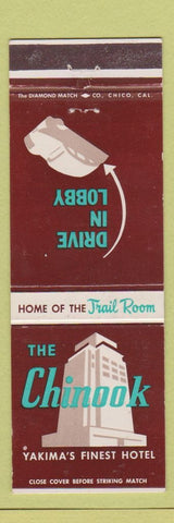 Matchbook Cover - Chinook Hotel Yakima WA