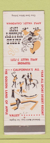 Matchbook Cover - Apple Valley Inn CA