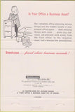 Matchbook Cover - Steelcase office furniture Olean NY blue 40 Strike