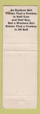 Matchbook Cover - Cripple Creek Inn Colorado hillbilly