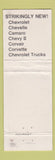 Matchbook Cover - 1968 Chevrolet Furgerson Pittsburg TX WORN