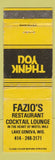 Matchbook Cover - Fazio's Restaurant Lake Geneva WI WEAR