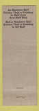 Matchbook Cover - Cripple Creek Inn Colorado