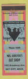 Matchbook Cover - Mrs Gibelyou's Eat Shop Bay City MI WEAR
