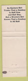 Matchbook Cover - Cripple Creek Inn Colorado hillbilly