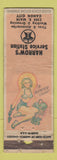 Matchbook Cover - Harrow's Texaco oil gas Canon City Colorado pinup POOR