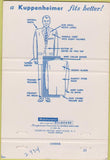 Matchbook Cover - Kuppenheimer Clothes Suits BLANK 40 Strike