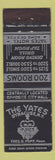 Matchbook Cover - Yates Hotel Syracuse NY
