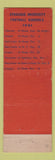 Matchbook Cover - Yates Hotel Syracuse NY