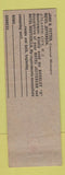 Matchbook Cover - Fetter Hotels Atlantic City NJ MISCUT