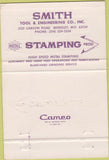 Matchbook Cover - Smith Tool Stamping Berkeley MO 40 Strike
