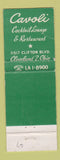 Matchbook Cover - Cavoli Restaurant Cleveland OH WEAR