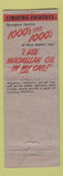 Matchbook Cover - Macmillan Ring Free Oil Atlanta GA WEAR