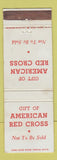 Matchbook Cover - American Red Cross WEAR