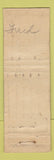 Matchbook Cover - Dual Piston Rings Motorcraft Denver Chicago CROWN POOR