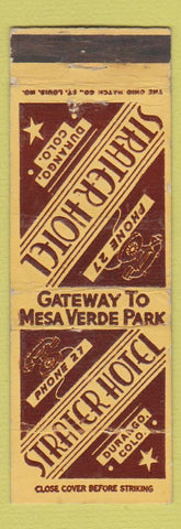 Matchbook Cover - Strater Hotel Durango Colorado WEAR