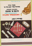 Matchbook Cover - Silverware Universal Match Dallas TX 40 Strike